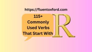 115+ Commonly Used Verbs That Start With R